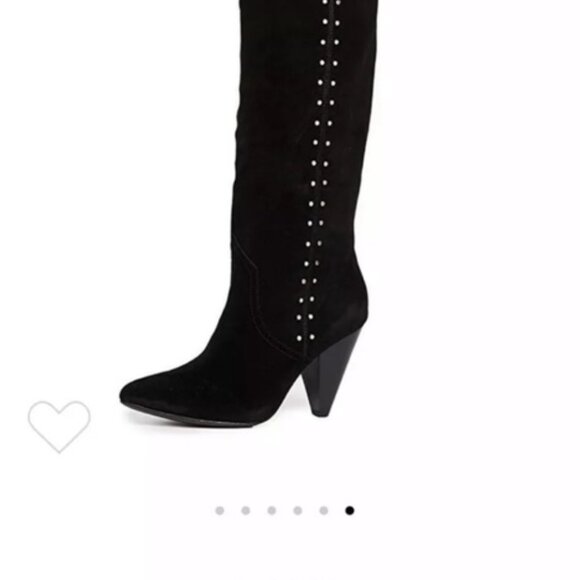 Joie Gallison Slouch OTK Tall Boots Black "Brand New with Box" 39 - Picture 2 of 6